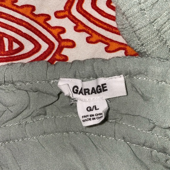 GARAGE clothing Peyton Tie-Front Peplum Cami in Sage Green - Picture 3 of 4